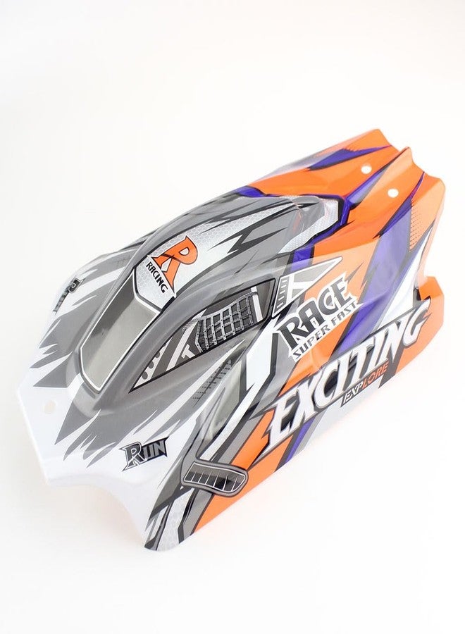 KingVal Replacement RC Car Shell Cover RC Spare Parts Compatible with WLtoys 124010 RC Car (Orange) - Image 5